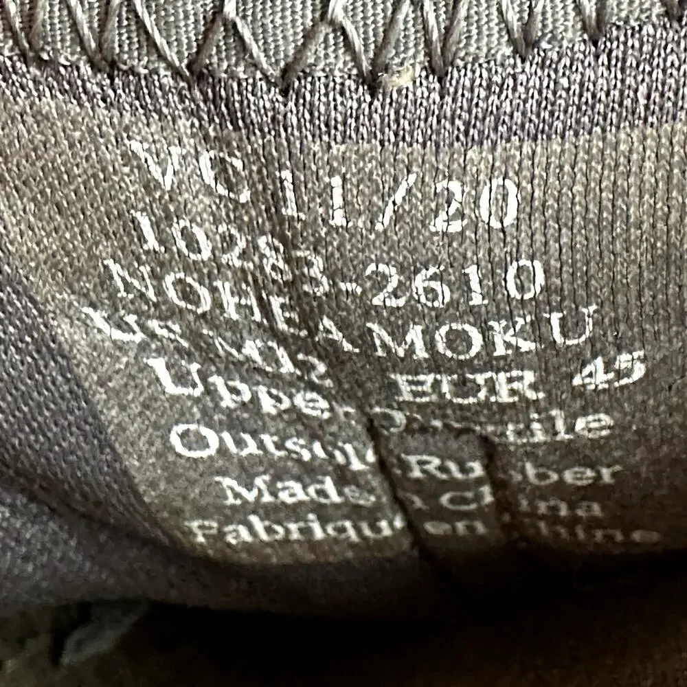 OluKai Nohea Moku No Tie Boat Shoes Slip On Flat Quick Dry Gray 12
